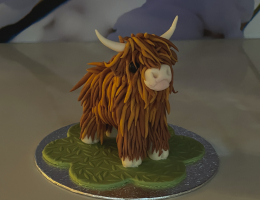 Modelled highland cow