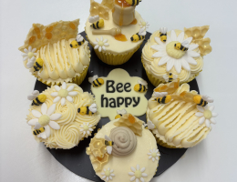 Bees & honey cupake platter