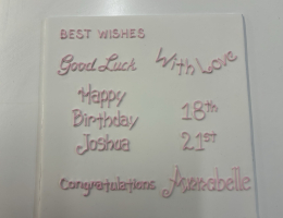 Writing in Icing