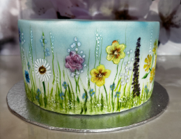 Hand painted floral cakes