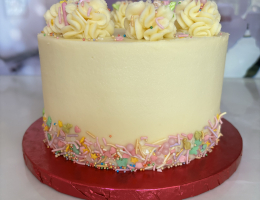 Buttercream sprinkle cake